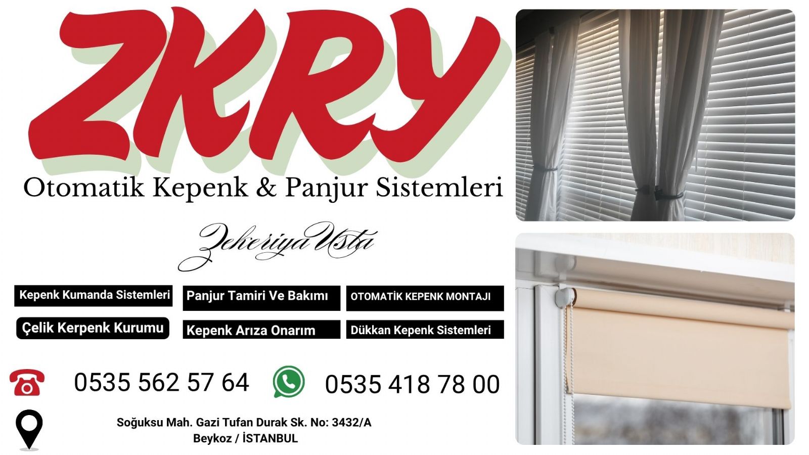 Beykoz  panjur ve Kepenk Tamiri